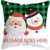 Taie d'oreiller de Noël Housses de coussin décoratives Coussin de vacances Case Square Home Decor pour Canapé Canapé Chaise Chambre linge taie d'oreiller P3