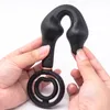 New Inflatable Anal Beads Huge Anal Plug With Cock Ring Prostate Massage Anus Expansion Big Butt Plug Anal Sex Toys For Men