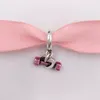 Andy Jewel Authentic 925 Sterling Silver Beads Dummbell Heart Dangle Charm Tarms يناسب أساور باندورا الأوروبية القلادة 799545C01