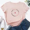 T-shirt ATOM Donna Casual Cotone a maniche corte O-Collo Tshirt Street Fashion Personalità Camisetas Mujer Donna