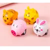 Mini Small Cartoon Small Animal Designs Truck Inertial Running Cars For Toddler Kids Two-wheeled boy and girl Toys 2004 Y2
