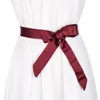 Ремни для женщин высококачественный шелковой ткани пояс 2021 Талия Ceinture Femme Long Style Tie Bow
