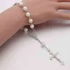 10PCS/ Lot Free Catholic Necklace Glass Beads Decade Rosary Pendent For Women Gift