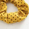 Tatlı Baskı Saç Scrunchies Kadınlar Küçük Nokta Saç Halat Kızlar Elastik Hairbands Kauçuk Bantlar Kore Saç Aksesuarları