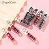 4Pcs/Set Liquid Lipstick Blusher Waterproof Stain Tint Dyeing Long Lasting Makeup Beauty Korean Cosmetics Cute Gloss