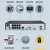 4k Ultra HD POE NVR Video Recorder Onvif H.265 48V IP Camera CCTV System P2P Network Security Surveillance