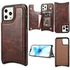 Étuis portefeuille à double fermoir magnétique avec porte-cartes en cuir PU avec support pour cartes, couverture antichoc durable pour iPhone 13 12 Mini 11 Pro Max XR XS 8 7 6 Plus SE2 SE3