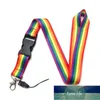 Rainbow Lanyards Keychain Lesbian Gay Pride Cool Neck Strap Usb Name Badge Holder Mobile Phone Hang Rope Webbing Keyring Factory price expert design Quality Latest