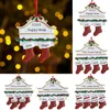 Kerst Socking Hanger DIY Naam Blessings Hars Christmas Hanging Leuke Creative Socks Xmas Gifts W-00915