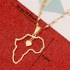 Chains African Gold Color All Africa Countries Maps Pendants Necklaces For Women Men Charm Neck Jewelry Patriotic Gifts
