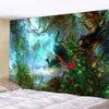 Arazzi Arazzo Albero della vita Hippie Mandala Appeso a parete Fantasia Paesaggio Tappeto Boho Home Decor