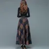 Vintage A-Line High Waist Woolen Skirts Autumn Winter Fashion Women's Wool Maxi Female Casual Long Streetwear 210421