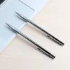 5PcsSet Rose Gold Ballpoint Pen Stainless Steel Rod Rotating Metal Ballpoint Pens For School Office Stationery Supplies8775826