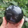 Decorative Objects & Figurines Black Tourmaline Power Aura Healing Sphere Reiki Decor