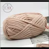 Clothing Fabric Apparel Drop Delivery 2021 Wholesale-2021 Ice Bar Coarse Single Strand Diy Knitting Bag Yarn Hand Scarf Line Twy18