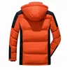 Erkekler Kış Sıcak Kalın Uzun Parkas Su Geçirmez Kapüşonlu Ceket Kaban Sonbahar Dış Giyim Moda Rahat 211214