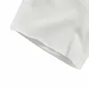 Vår Fashion V-hals Vit Bottenskjorta Oregelbundet Patchwork Pocket Kortärmad T-shirt Kvinnor 210615