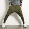 Men's High-end Pure Cotton Sports Casual Harem Pants Men Spring Autumn Morning Walks And Feet Slim Solid Color Trousers