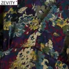 Lente Dames Sweet v-hals Floral Print Een lijn Mini Jurk Dames Plooien Bladerdeeg Casual Slanke Kimono Vestido DS4860 210416