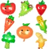 dibujos animados de frutas y verduras.