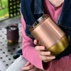 13oz Egg Cup Mug Stainless Steel Wine Tumbler Double Wall Eggs Shape Cups Tumblers With Lid Insulated Rose Gold Thermos Coffee Beer Mugs YFA2965