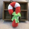 Dog Toys Рождественская костыль Форма плюшевый скрипник жуют звуковые игрушки для щенка кошка тренировки продукты собака писклый игрушки DAW216