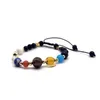 Link, Chain The Eight Planets Of Universe Bracelet Fashionable Beaded Braided Rope Adjustable Size