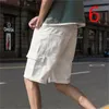 Mannelijke Koreaanse versie van de tij merk slanke jeugd elastische 5 punten zwart casual shorts 210420