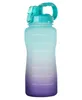 2000ML Plastic Sports Outdoor Water Bottle With Time Scale WaterBottle Cup Plastics Drinking Bottles Colorful WLL874