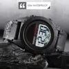 SKMEI Mannen Sport Horloge Creatieve Zonne-energie LED-display Chrono Kalender 2 Tijdalarm 50m Waterdicht Kinderen Horloge G1022