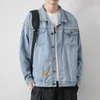 Herrjackor Herrarna Neploha Men denimjacka v￤star streetwear ￤rml￶s ￶verdimensionerad kappa f￶r manlig vintage 5xl Hong Kong -stil man