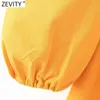 Mulheres moda plissado babados casual magro mini camisa vestido escritório lady sleeve chique amarelo cor uma linha vestidos ds8101 210416