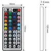 44 Sleutels DC12V DUBLE CONNERCONS OUTPUT IR REMOTE RGB Controller Lamp DIMMER VOOR 10M 5M 3528 2835 5050 LED Strip Light