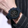 Montres-bracelets Synoke Mode Sport Hommes Regardez l'horloge de réveil Semaine étanche Semaine de la Semaine LED Montres Armée Digital Numérique Relogio