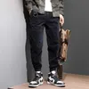 Sonbahar Ly Moda Erkekler Kot Gevşek Fit Vintage Tasarımcı Rahat Kadife Kargo Pantolon Harem Pantolon Streetwear Hip Hop Joggers