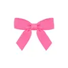 Mini Bowknot Ribbon Hairclips för söta tjejer Solida färger hairpins Barrette Headwear Kids Hair Tillbehör