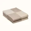 Marca letra h cobertor de caxemira crochê lenço de lã macia xale portátil quente xadrez sofá cama lã malha lance toalha capa rosa1972090