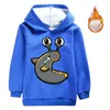 Hoodies & Sweatshirts Children Clothing Teenager Warm Pullover Winter SLOGOMAN HOODY Velvet Kids Hoodie Sweatshirt Girls Boys Long208j