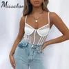 Missakso Mesh Durchsichtig Gestreifter Bodysuit Party Club Sommer Schwarz Weiß Frauen Sexy Skinny Backless Tops Strampler 210625