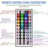 Şeritler LED şerit şerit rgb lamba renk değiştirme arka ışık 5m 10m 15m 20m TV arka plan aydınlatma festivali parti oda dekoru UK4028638