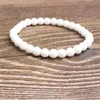 Fashion Natural Jewelry White Stones Breads Bracelet Soyez en forme pour les hommes et les femmes accessoires et amulettes5751305