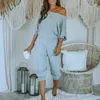 Qweek Wester's Pajamasセットコットン服ホームスーツのズボン寝室長袖カジュアルホームウェア女性ナイトガウン210330