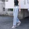 high waisted jeans woman fashionable 's for women loose ripped boyfriend women's Plus size 210519