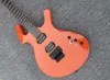 Nueva llegada 6 cuerdas Guitarra eléctrica anaranjada inusual con Floyd Rose, Freboard de palisandro, 24 trastes