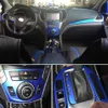 For Hyundai SantaFe IX45 2013-2019 Interior Central Control Panel Door Handle Carbon Fiber Stickers Decals Car styling Accessorie