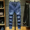 Taglie forti 7XL 8XL 9XL 10XL Moda uomo Harem Jeans Pantaloni di marca Maschile Primavera Autunno Streetwear Pantaloni casual in denim Grigio Blu 210723