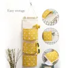 Hanging Storage Bag Wall Mounted Wardrobe Sundries Container Toy Pouch Cosmetic Fabric Organizer Cotton M1J7 Bags