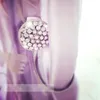 Autre décor à la maison 2pcs européenne Bling diamant magnétique rideau embrasses clips retenues support boucle cravate corde pour décorations de chambre