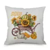 Halloween Thanksgiving Day Pillow case Pumpkin Sunflower Throw Cushion Decor Decorative Pillowcase Bedroom