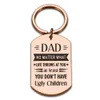 Fathers Keychain från dotter son födelsedag Thanksgiving Day jul Rolig gåva till pappa Daddy Papa